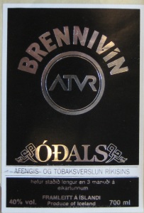 Odals Brennivin label